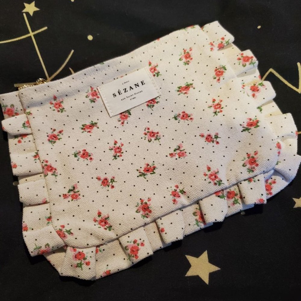 Sezane Floral Pouch
